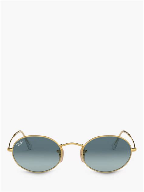 ray-ban rb3547 oval flat lens sunglasses